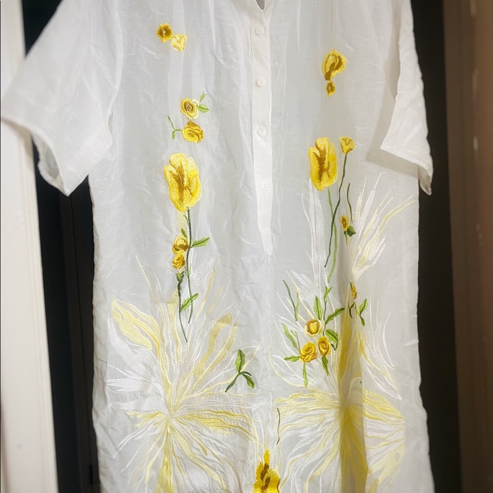 D. Fanni White Mini Dress